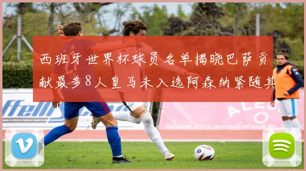 西班牙世界杯球员名单揭晓巴萨贡献最多8人皇马未入选阿森纳紧随其后3人并列第二